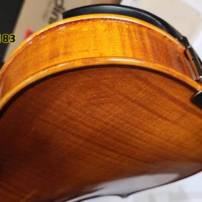 Cecilio 4/4 Advanced Level Violin Featuring Aged 7+ Years - Solid Spruce Top Highly Flamed One-Piece Maple Back and Sides All-Ebony Components, Independent Fine-Tuners, Brazilwood Bows, Hand-Rubbed Oil Finish... image 19
