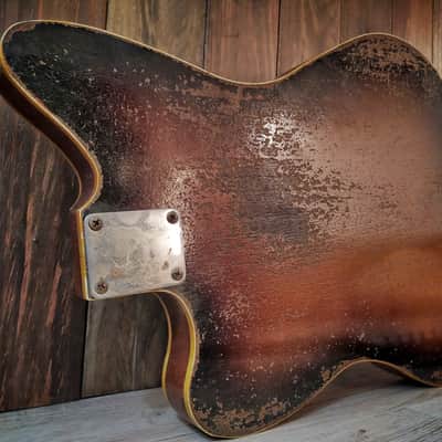 #202612 :: Baldman Jazzmaster double bound set (body + neck)in Relic Sunburst :: Aged Vintage Roadworn image 5