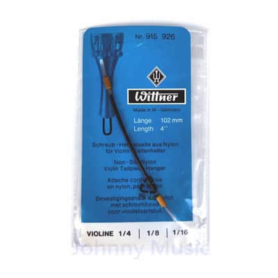 1/4 + 1/8 +1/16 Violin Nylon Tailpiece Hanger aka " Gut " 117mm / 4.61" Length Non-Slip Design image 1