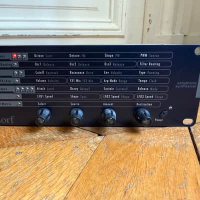 Waldorf Micro Q Phoenix Rackmount Synthesizer 1999 - 2011 - Black image 3