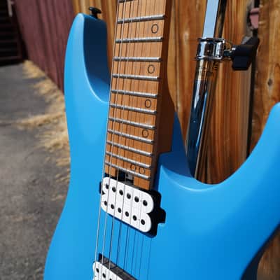 Schecter DIAMOND SERIES Aaron Marshall AM-6 Satin Royal Sapphire 6-String Electric Guitar image 9
