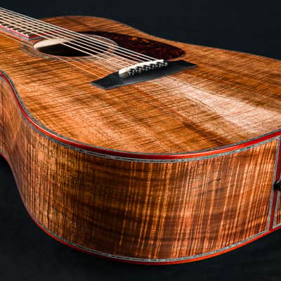 Huss and Dalton D-45 Premium Figured Koa with Paua Pearl Custom NEW image 14