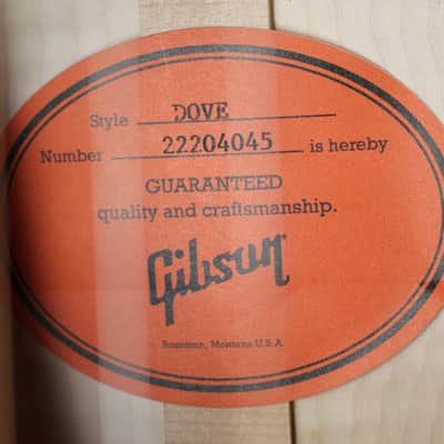 2024 Gibson Dove Original Acoustic-Electric Guitar Vintage Cherry Sunburst w/Case image 8