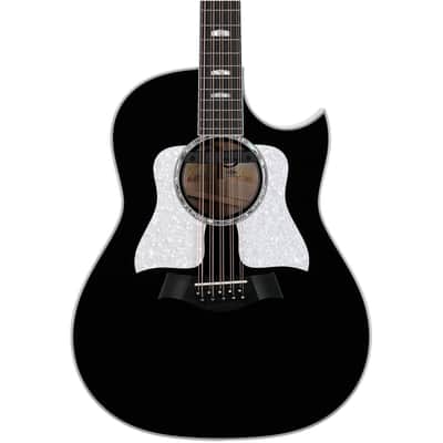Taylor 657ce Bajo Quinto Grand Pacific Acoustic-Electric Guitar, 10-String (with Case), Black image 1