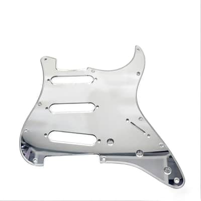 Standard Stratocaster SSS Electric Guitar Pickguard Start Pickguard Scratch Plate for Fender USA/Mexican Model Style 11-Hole (Silver Mirror) image 3