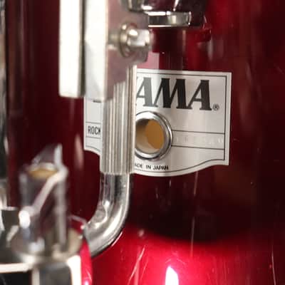 Tama RockStar DX 4pc Drum Kit Set 22/16/13/12" Maroon MIJ image 5