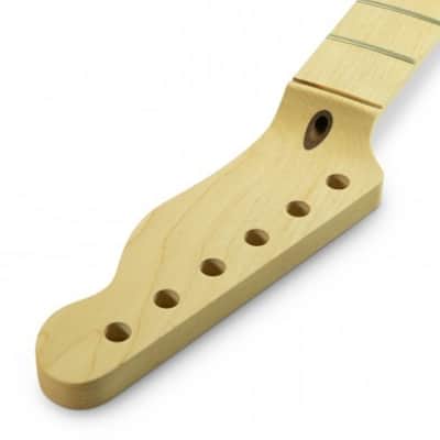 WD Licensed By Fender Replacement 22 Fret Neck For Telecaster Modern C, Maple image 5