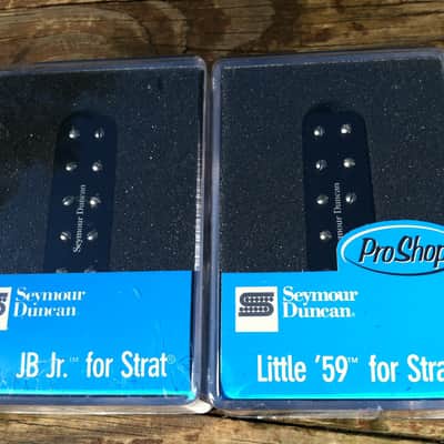 Seymour Duncan JB Jr & Little 59 Strat Pickup Set Black SJBJ-1b SL59-1n
