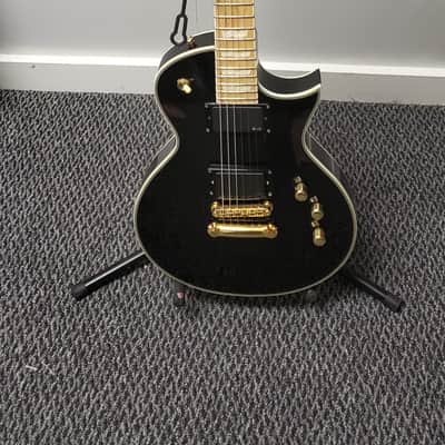 ESP LTD EC-1000M deluxe black, 22 frets, rare maple fingerboard image 1