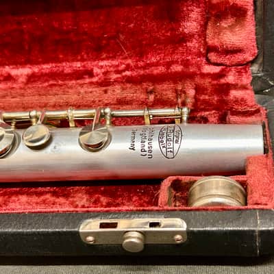 Uebel Aluminum “Cigar” Unibody Flute 1970’s - Aluminum w/ Silver Plated Keys & Headjoint image 11