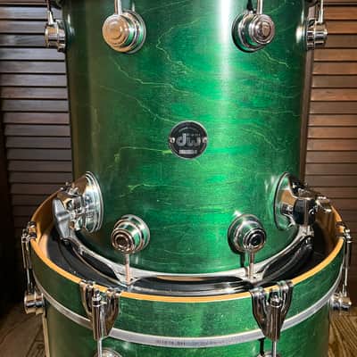 DW collectors series 3 piece bop kit satin emerald green image 6