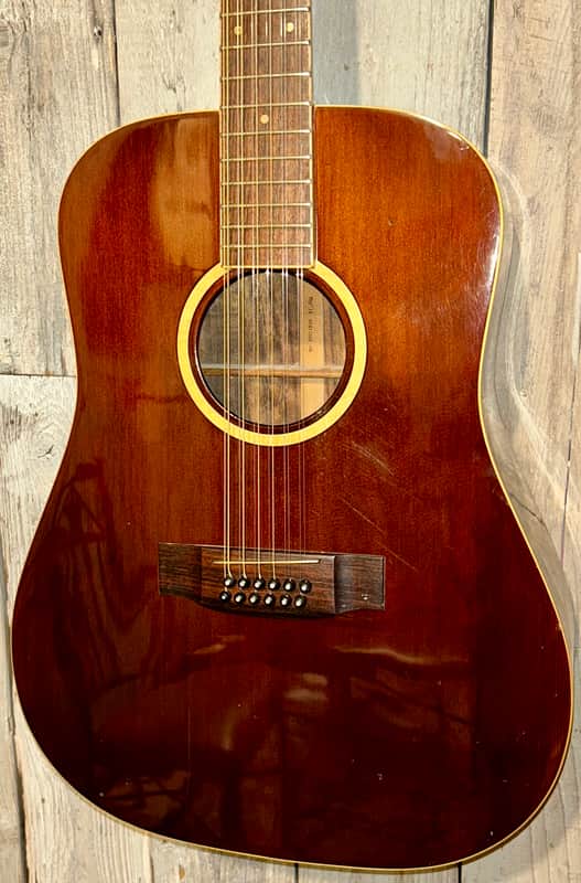Rare 1978 Daion THE '78 Heritage 12-String Made in, Mahogany Stain Gloss Finish Slotted Headstock , Pro Setup Hard Shell Case image 1