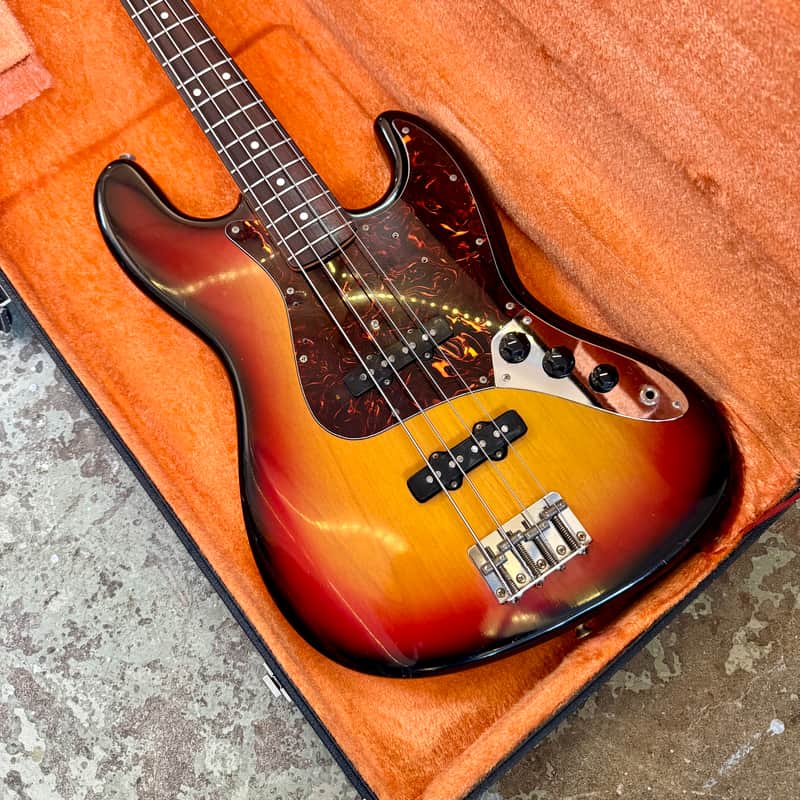 Fernandes Revival electric jazz bass c 1975 - Sunburst | Reverb