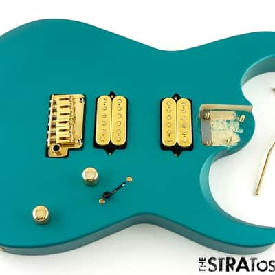 Charvel Angel Vivaldi DK24 HH Dinky LOADED BODY Gold Dimarzio Nova Aqua Firemst image 1