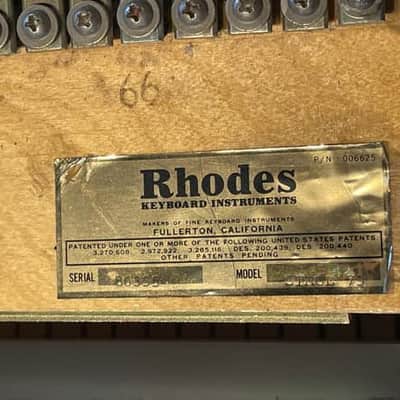 Rhodes Mark I Stage 73-Key Electric Piano 1976 - Black image 15