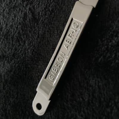 Gibson Historic ABR-1 Tune-o- Matic Bridge - Nickel “Non Wired” with Brass and Nylon Saddles-2025 image 4