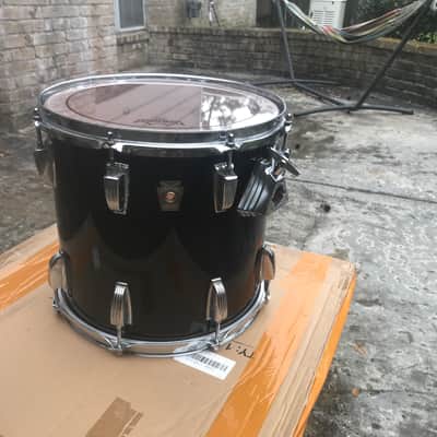 Ludwig Super classic 1990s - Black lacquer 13 x 12 tom 4 ply modular image 1