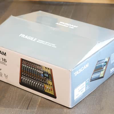 New in Box! TASCAM Model 16 Multitrack Recorder / Mixer / Audio Interface 2019 - Present - Black with Wood Cheeks image 1