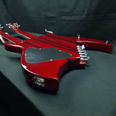 B.C. Rich Bich Legacy Double Neck 2009 Trans Red Made in Korea Rockfield Mafia pickups + OHSC image 23