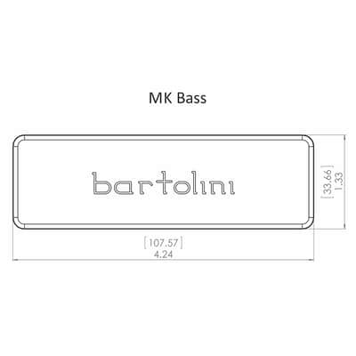 BARTOLINI MK4CBC-B MK Soapbar Dual Coil Humbucker Pickup image 3