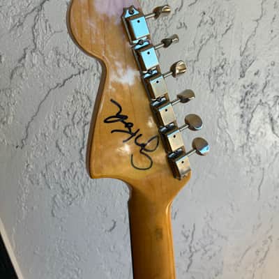 Greg Koch Fender matching head stock American Vintage '62 'Thin Skin' Jaguar 2007 - 2008 - Candy Apple Red AVRI image 7