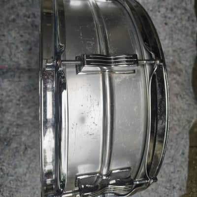 Ludwig No. 404 Acrolite 5x14" 8-Lug Aluminum Snare Drum with Keystone Badge 1963 - 1969 - Matte Aluminum image 5