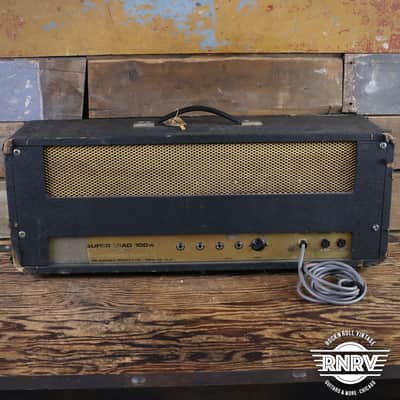 1973 Marshall JMP 1959 Super Lead 2-Channel 100-Watt Guitar Amp Head 1967 - 1975 - Black image 9