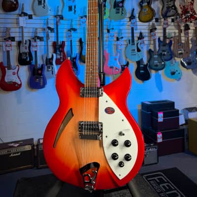 Rickenbacker 330/12 Fireglo Semi-Hollow Electric Guitar, with Ric Case, 711 image 4