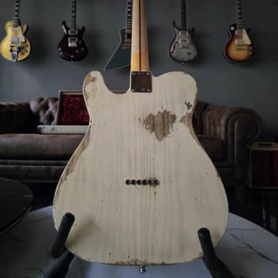 Fender Fender Custom Shop LTD Heavy Relic Caballo Tono Ligero Telecaster in Dirty White Blonde 2016 - Heavy Relic image 7
