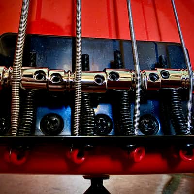 Custom Shop Telecaster Bass with USA EMG pickups 2021 - fiesta red image 5