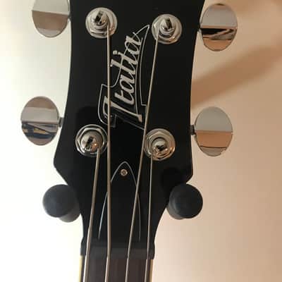 Italia Rimini 4-String Electric Bass Guitar (Black) image 3