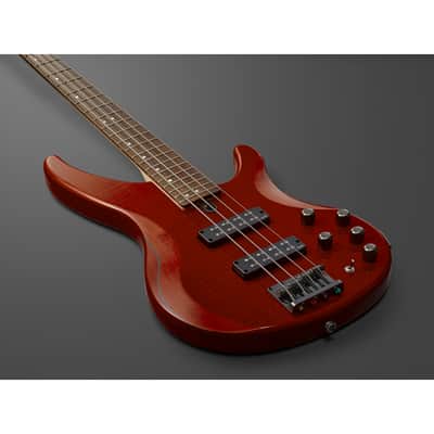 Yamaha TRBX604FM 4-String Right-Handed Electric Bass Guitar with Solid Alder and Maple Body and Rosewood Fingerboard (Caramel Brown) image 5