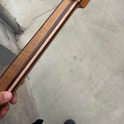 5 piece Headless 24frets roasted flame maple electric guitar neck T contour 25.5 spoke truss rod  1 image 6