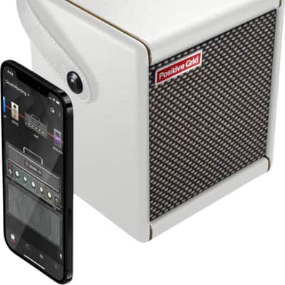 Positive Grid Spark Mini Portable Smart Guitar Amplifier, 10W, Pearl image 3