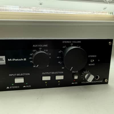 JBL M-Patch 2 Passive Stereo Monitor Controller/Switch Box 2010s - Black image 1