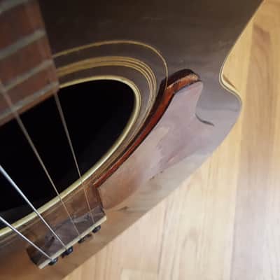 Harmony Roy Smeck Professional Tenor Guitar 1930s - Sunburst Mahogany image 14