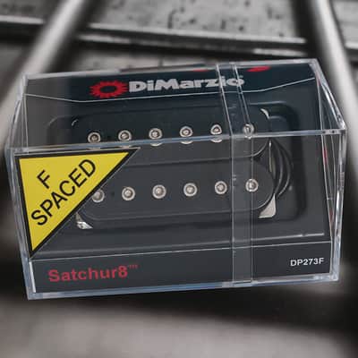 DiMarzio DP273FBK Satchur8 F Spaced - Black / Joe Satriani