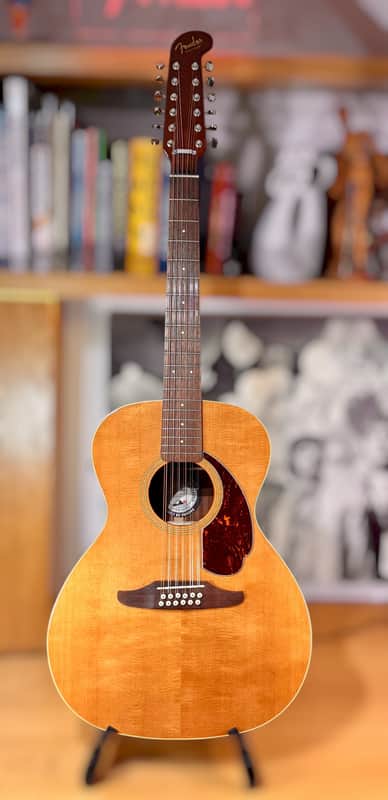 Excellent Fender California Series Villager 12-String + Fender Gig Bag, Aged Natural image 1