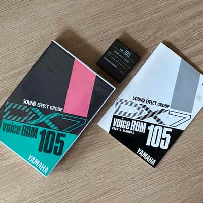 Yamaha DX7 Voice ROM Data Cartridge // VRC-105 Sound Effect Group // Boxed + Booklet