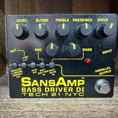 Tech 21 Sansamp Bass Driver D.I. V2 With Box 2016 - Present - Black image 4