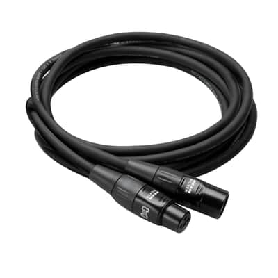 NEW - 2 Pack Hosa Pro Microphone Cable REAN XLR3F to XLR3M, HMIC-025 (25 Feet) Black image 5