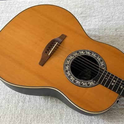 1970’s USA Ovation Balladeer Acoustic Electric Guitar Model 1112 4 + OHSC Case image 10