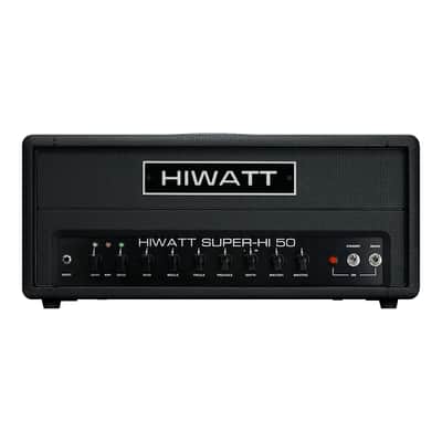 Hiwatt T-Series SUPER-HI 50 50-Watt Hi-Gain Tube Amp Head - Black - Open Box image 2