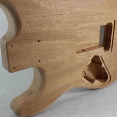 Unfinished Mahogany HxS guitar body - fits Fender Strat Stratocaster neck Floyd Rose J1342 image 8