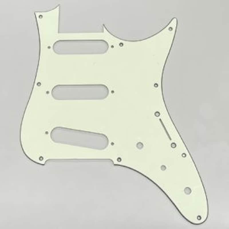Ibanez 4PGAZESSSRMBM Pickguard for AZES with F106/ SSS/ Mint Green/BK/Mint Green 3ply image 1