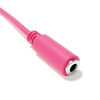 ExcelValley [Pink | 120 cm - 47.24"] 5-Pack - Right Angle Hopscotch Mono Splitter Y Patch Cables TS 3.5mm 1/8" Eurorack Synth image 4