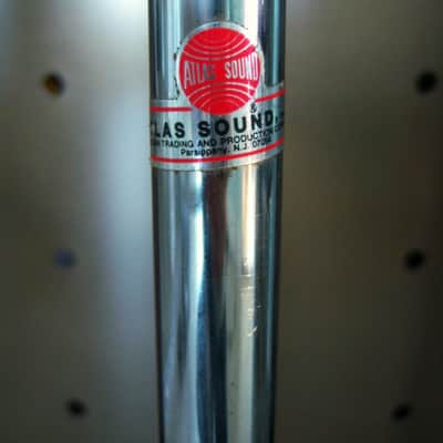 Vintage 1970's Atlas Sound MS10C microphone floor stand Shure Electro Voice MS11C MS12C # 1 image 6