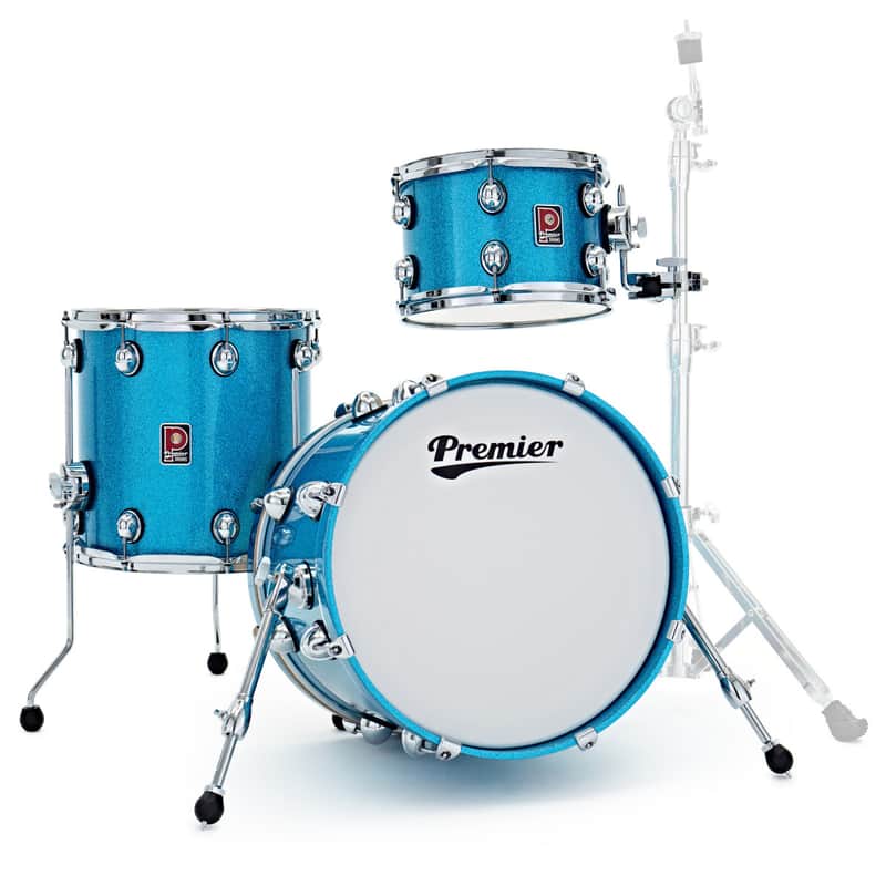 Premier Genista Heritage Series Three-Piece Birch Shell Pack 18" Aqua Sparkle PGH18-3SPAQX image 1