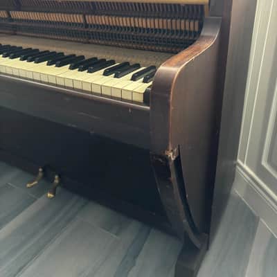 Challen Mandolin Rain Piano 1940's - Mahogany image 8