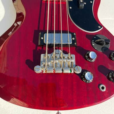 EPIPHONE ELITIST EB3 SHORT SCALE BASS 2005 - CHERRY image 2